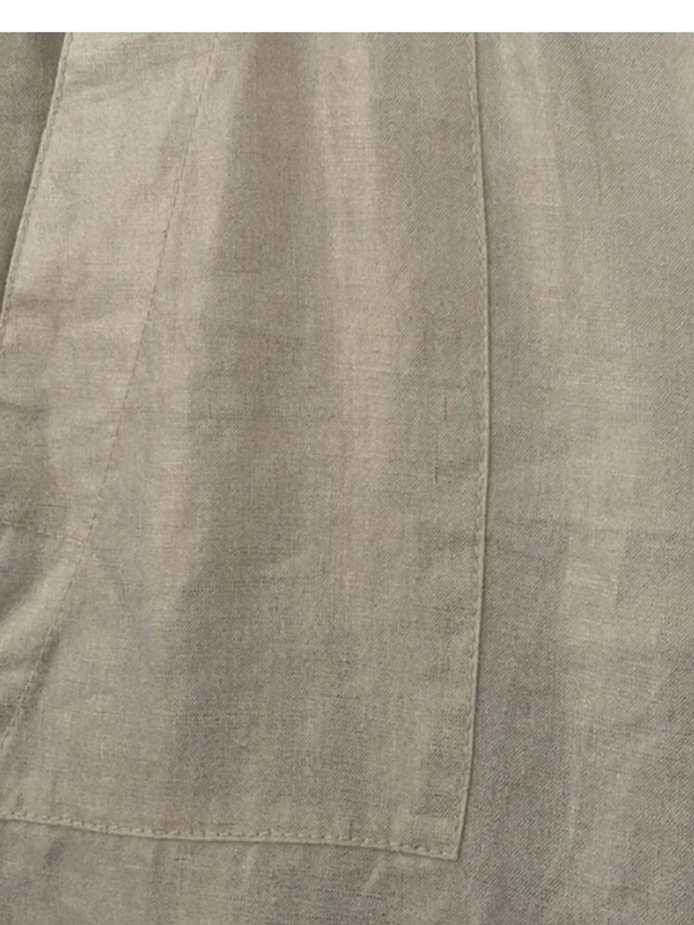 J. Crew Bristol Trouser in Herringbone Linen Cream size 12